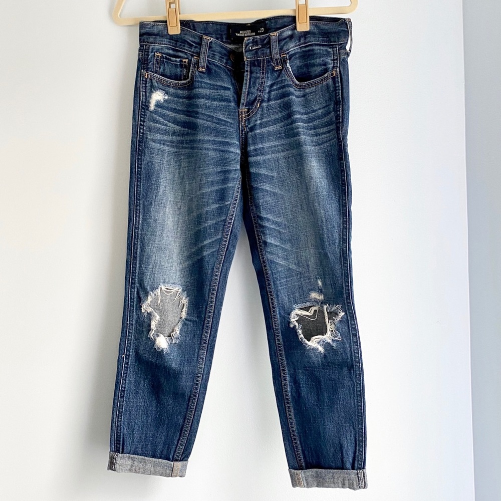 Hollister Button Fly Vintage Boyfriend Jeans